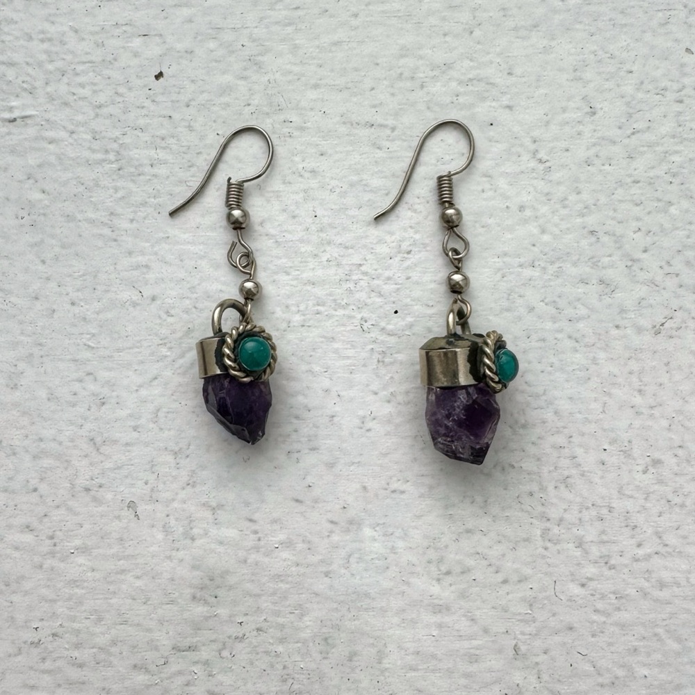 Dangle earrings.